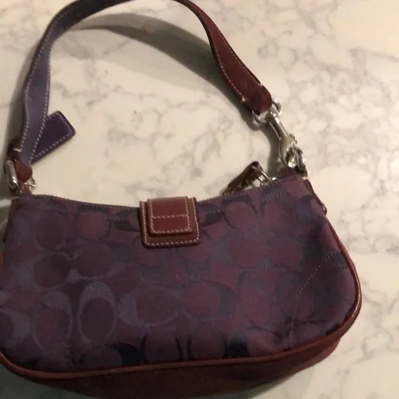 Coach Purple and Brown Women's Bag - Picture 2 of 5